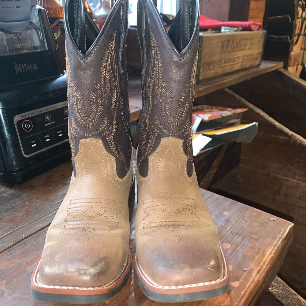 J.B. Dillon Two-Tone Kids Western Boots